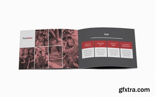 Charity A5 Brochure Template