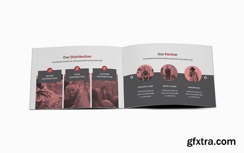 Charity A5 Brochure Template