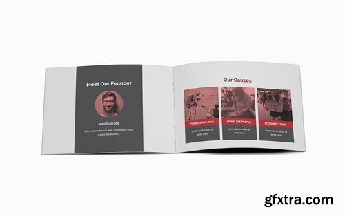 Charity A5 Brochure Template