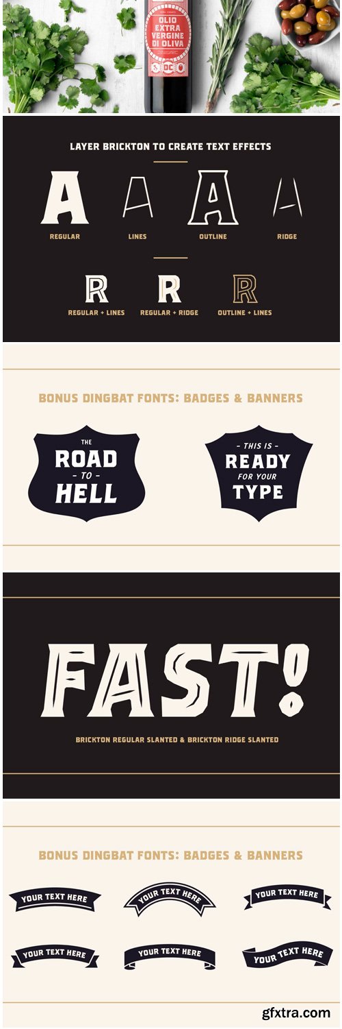 Brickton Font Family