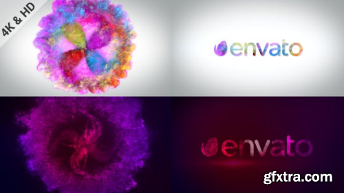 VideoHive Blooming Particles Logo 4k 19751878