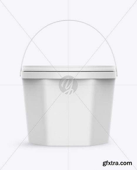 Matte Ice Cream Bucket Mockup 48019