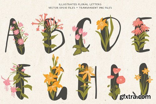 CM - Everbloom - floral typeface 4057245