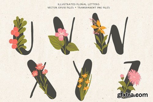 CM - Everbloom - floral typeface 4057245