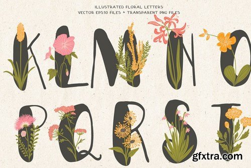 CM - Everbloom - floral typeface 4057245