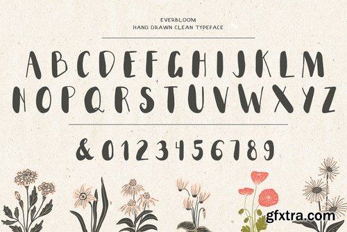 CM - Everbloom - floral typeface 4057245