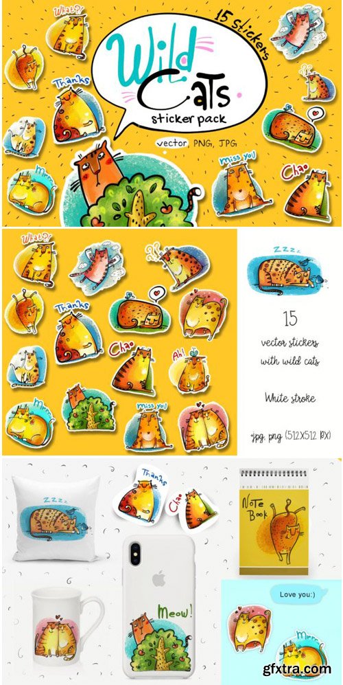 Wild Cats - Sticker Pack 1733713