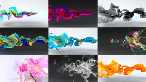 Udemy - Colorful Particles Flowing Logo