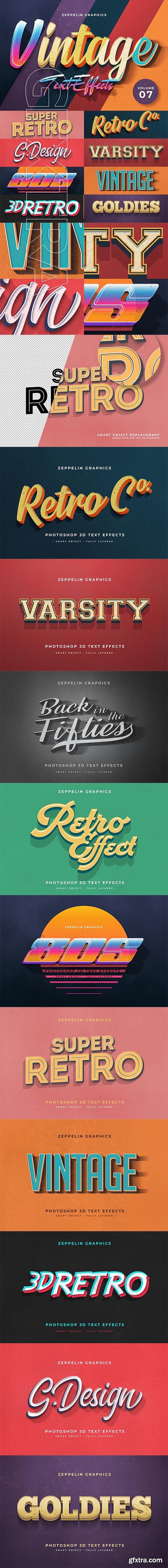 CreativeMarket - Vintage Text Effects Vol.7 3983124