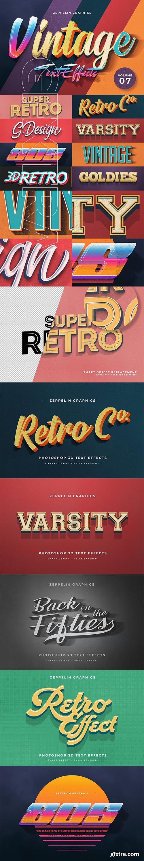 CreativeMarket - Vintage Text Effects Vol.7 3983124