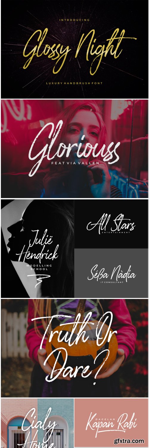 Glossy Night Font