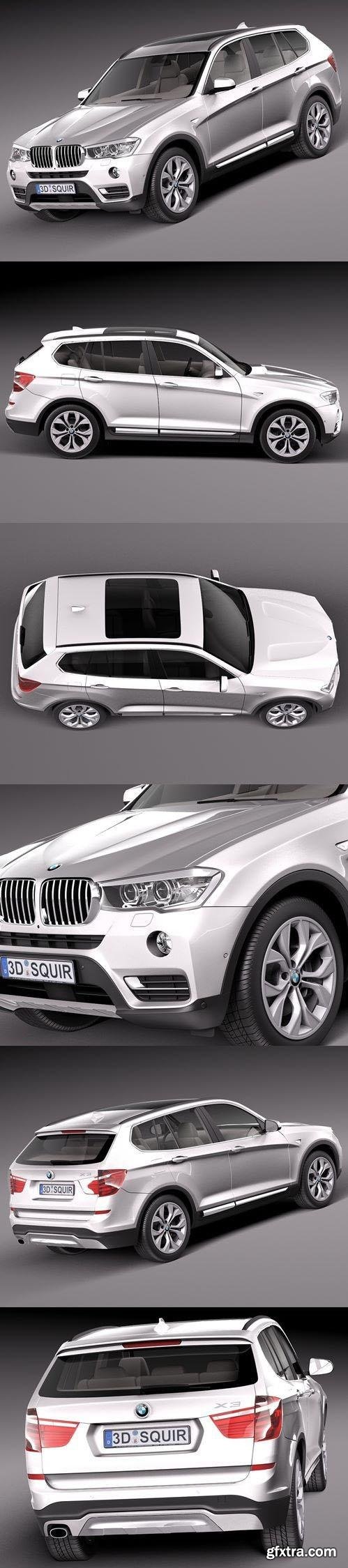 BMW X3 2015 3D Model