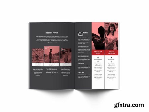 Charity A4 Brochure Template