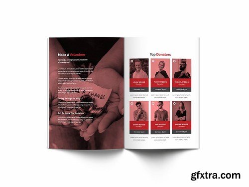 Charity A4 Brochure Template