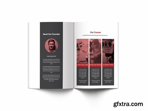 Charity A4 Brochure Template