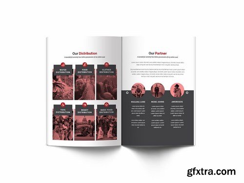 Charity A4 Brochure Template