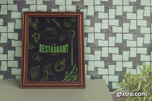 Chalkboard Restaurant Mockup