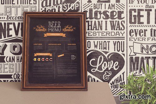 Chalkboard Restaurant Mockup