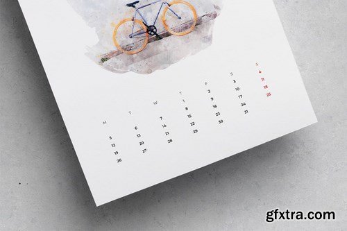 2020 Watercolor Calendar