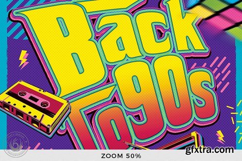 Back to the 90s Flyer Template