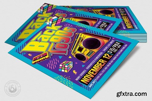 Back to the 90s Flyer Template