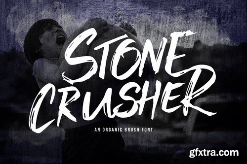 Stone Crusher - Brush Display Font