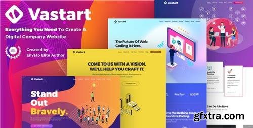 ThemeForest - Vastart v1.2.12 - Digital Company & Startup WordPress Theme - 24214655