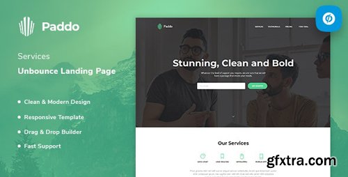 ThemeForest - Paddo v1.0 - Services Unbounce Landing Page Template - 23627567