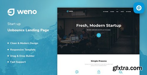 ThemeForest - Weno v1.0 - Startup Unbounce Landing Page Template - 23586933