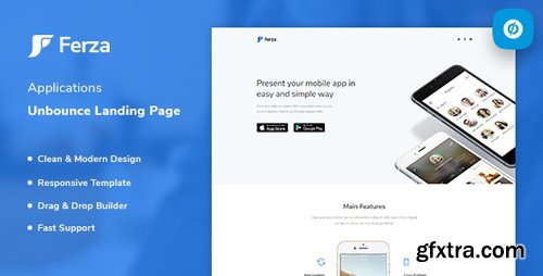 ThemeForest - Ferza v1.0 - Applications Unbounce Landing Page Template - 23481431