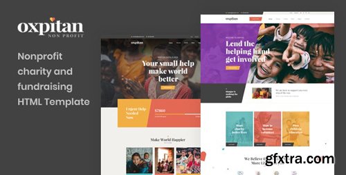 ThemeForest - Oxpitan v1.0 - Nonprofit Charity and Fundraising HTML5 Template - 24077759