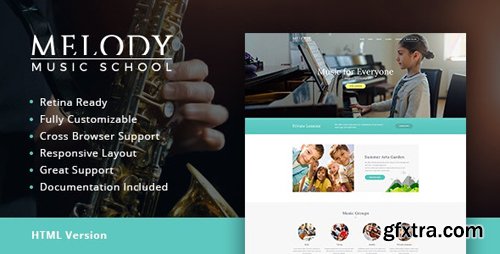 ThemeForest - Melody v1.1 - Music School HTML Template - 20270845