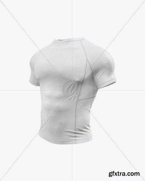 Men\'s Short Sleeve Jersey on Athletic Body 48029