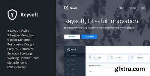 ThemeForest - KeySoft v1.1 - Software Landing Page - 13766006