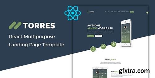 ThemeForest - Torres v1.0 - React App Landing Page Template - 24007088