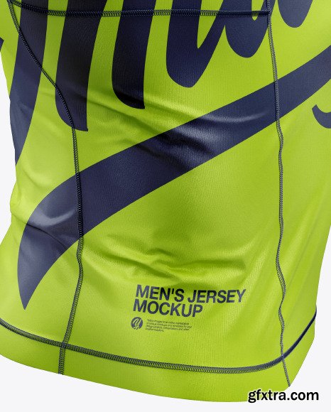 Men\'s Short Sleeve Jersey on Athletic Body 48081