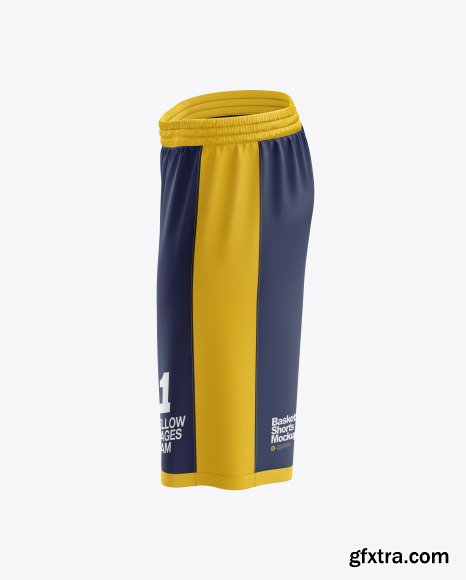 Men’s Basketball Shorts mockup (Side View) 48076