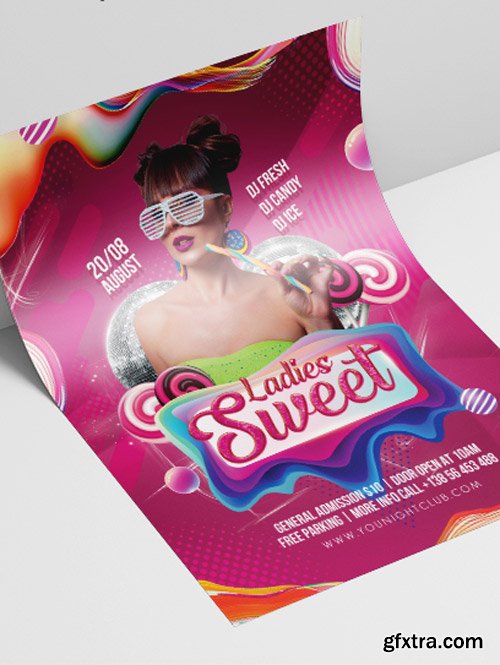 Sweet Ladie’s Night V2208 2019 Premium PSD Flyer Template