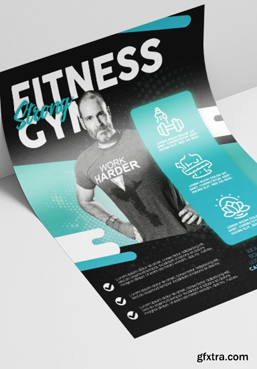 Professional GYM V2208 2019 Premium PSD Flyer Template