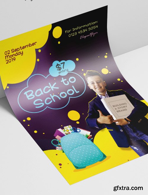 Back to School V2308 2019 PSD Flyer Template