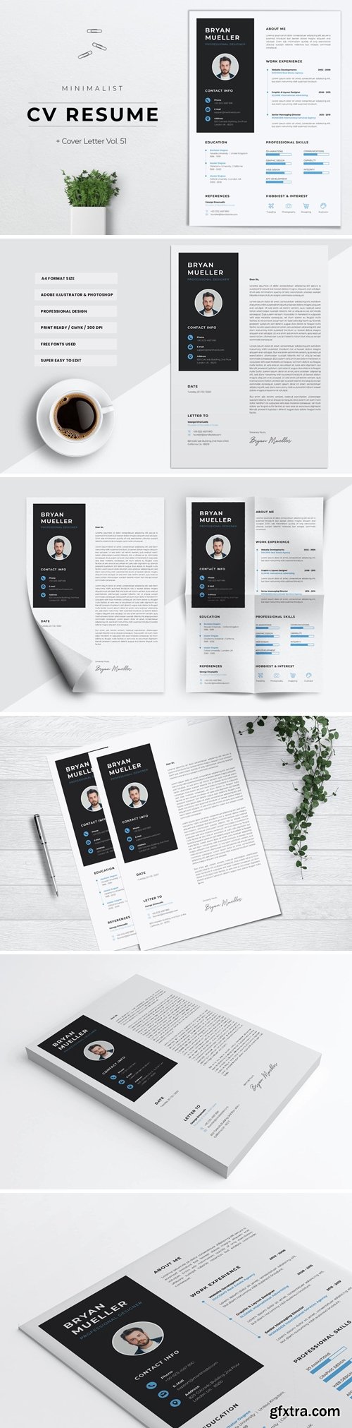 Minimalist CV Resume Vol.51