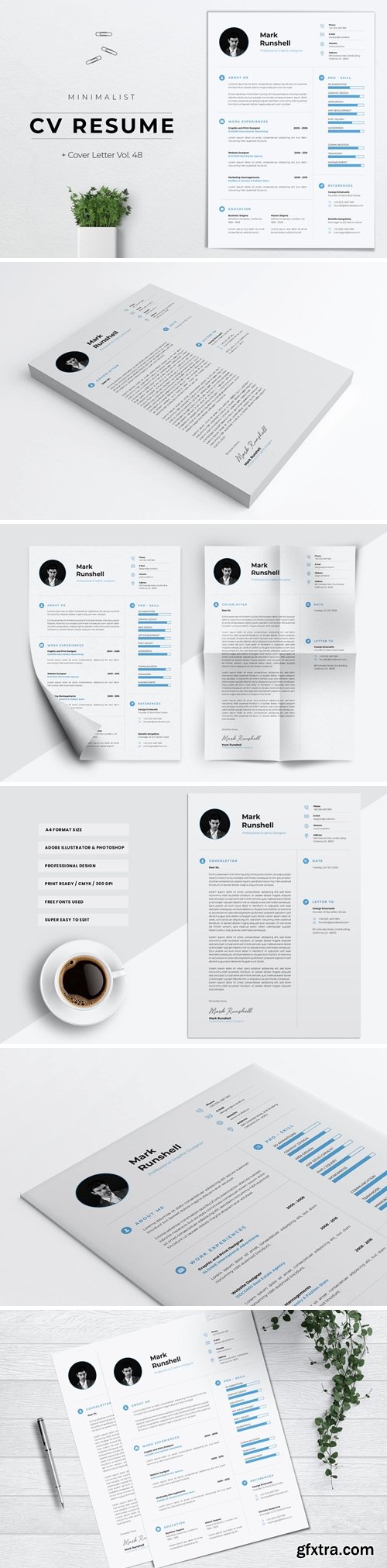 Minimalist CV Resume Vol. 48