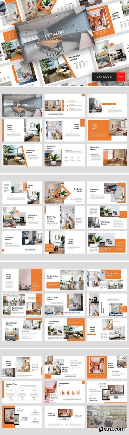 Catalog - Furniture  Powerpoint, Keynote and Google Slides Templates