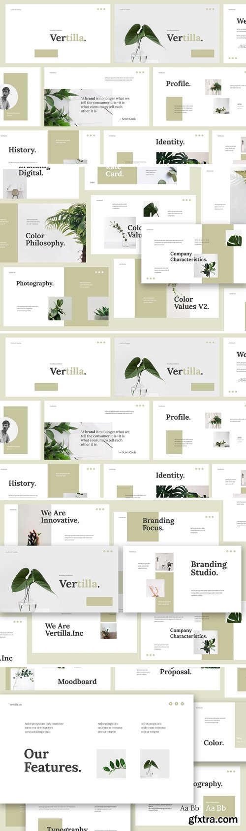 Vertilla - Brand Guideline Powerpoint, Keynote and Google Slides Templates