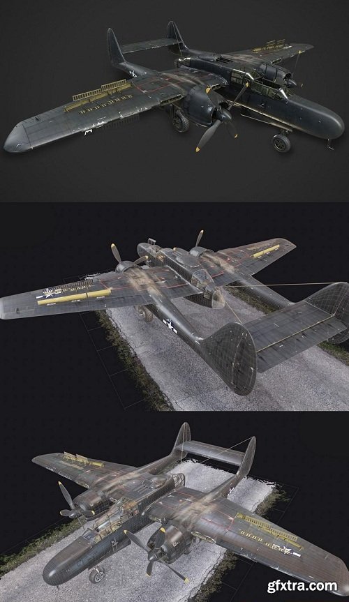 P-61 Black Widow 3D Model
