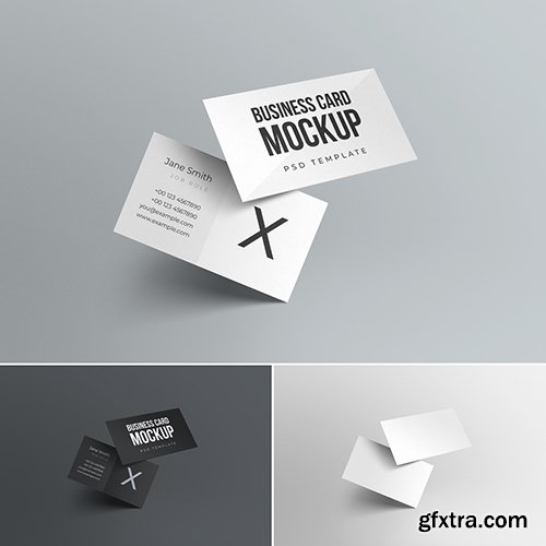 Floating Business Card Mockup 280081026