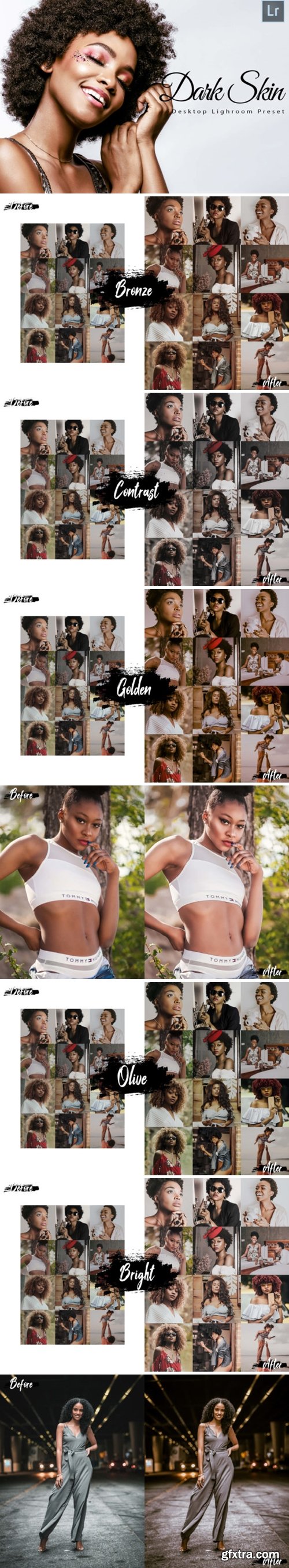 6 Dark Skin Desktop Lightroom Presets 1738063