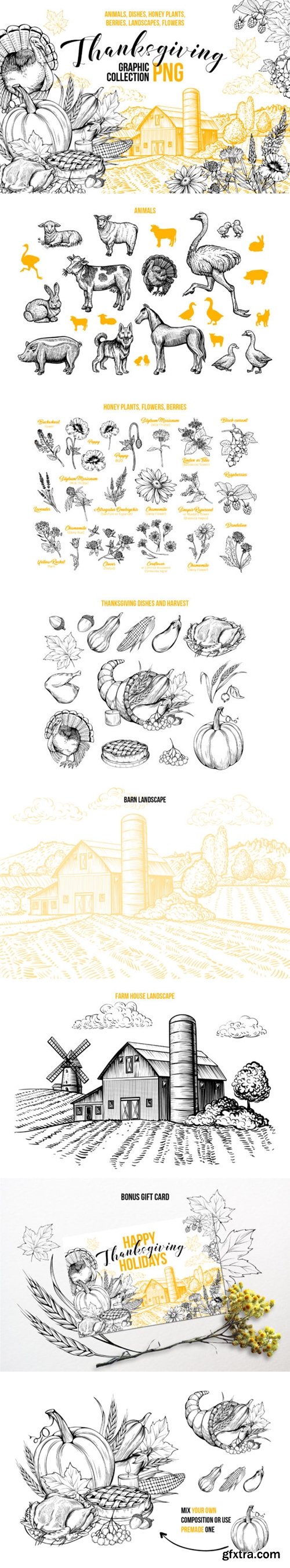 Thanksgiving Graphics Collection 1738200