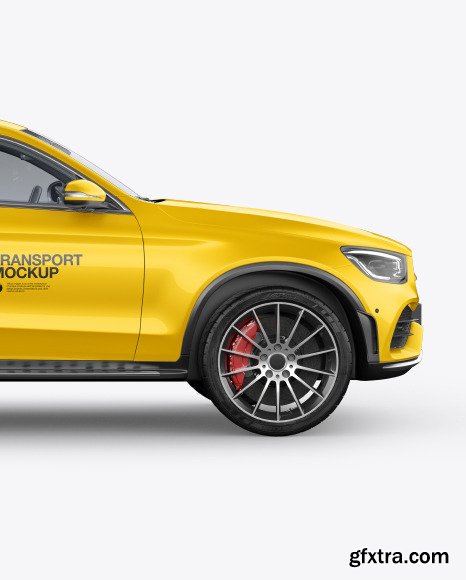 Coupe  Crossover SUV Mockup - Side View  48127