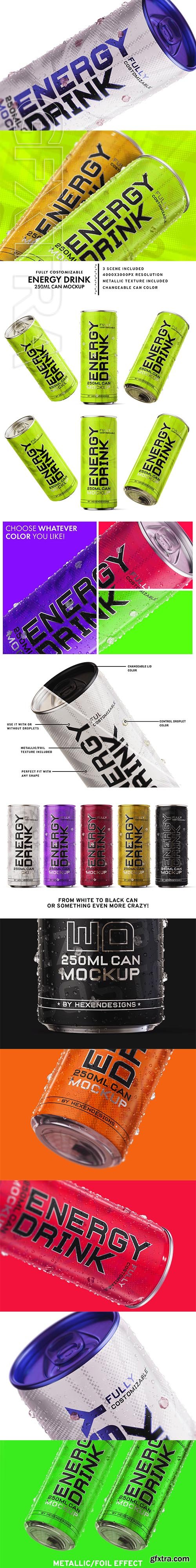 CreativeMarket - Energy Drink Mockup 3969694